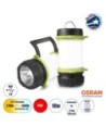 GloboStar® 69936 Φορητός Φακός Χειρός Κάμπινγκ LED Osram 10W με Επαναφορτιζόμενη Μπαταρία 2600mAh & Καλώδιο Φόρτισης USB - CCT - Θερμό Λευκό 2700K - Φυσικό Λευκό 4500K - Ψυχρό Λευκό 6000K & Κόκκινο - Φ10 x Υ17cm